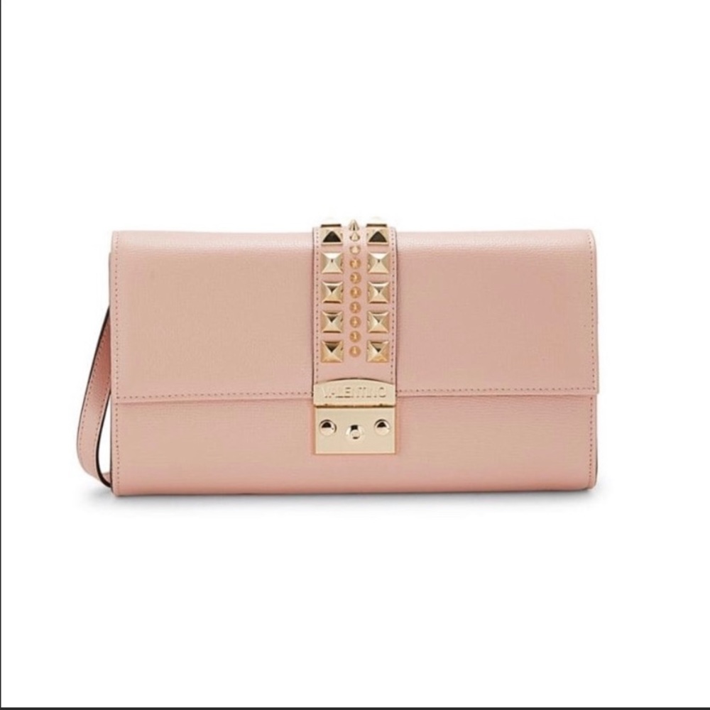 Valentino Cocotte Palmellato Shoulder Bag In Rose
